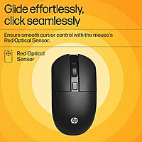 HP KM200 Wireless Mouse and Keyboard Combo, Full-Size Ergonomic Design, 3 Button and Built-in Scroll Wheel, 2.4 GHz Wireless connection HP KM200 Wireless Mouse and Keyboard Combo, Full-Size Ergonomic Design, 3 Button and Built-in Scroll Wheel, 2.4 GHz Wireless connection