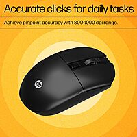 HP KM200 Wireless Mouse and Keyboard Combo, Full-Size Ergonomic Design, 3 Button and Built-in Scroll Wheel, 2.4 GHz Wireless connection HP KM200 Wireless Mouse and Keyboard Combo, Full-Size Ergonomic Design, 3 Button and Built-in Scroll Wheel, 2.4 GHz Wireless connection