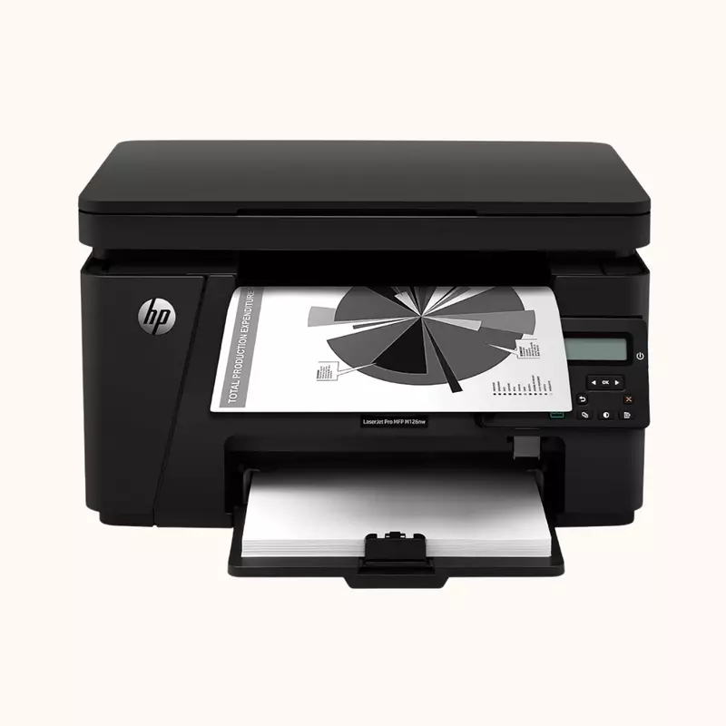 HP LaserJet Pro All-in-One B&W Printer (M126 NW)