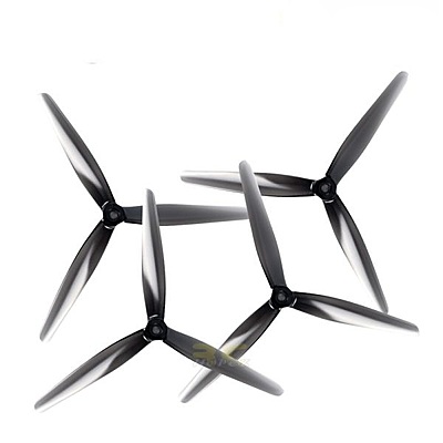 HQ PROP 7.5X3.7X3 Light Grey (2CW+2CCW) Poly Carbonate Propeller