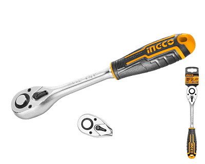 INGCO 1/4" Ratchet Wrench HRTH0814 (45T)