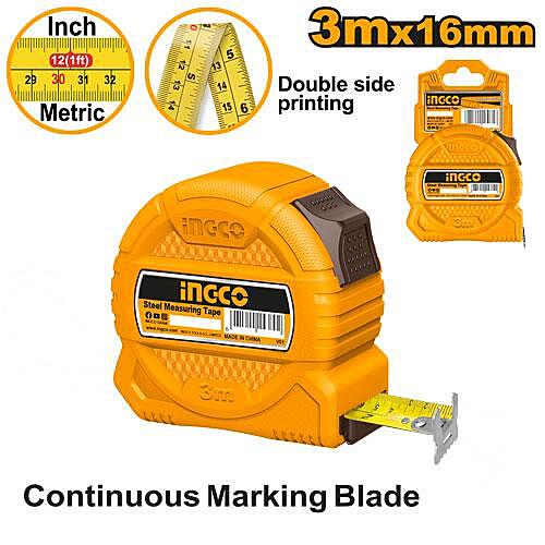 INGCO Steel Measuring Tape HSMT39316 (3m x 16mm) INGCO Steel Measuring Tape HSMT39316 (3m x 16mm)