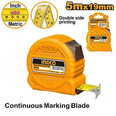 INGCO Steel Measuring Tape HSMT39519 (5m*19mm) INGCO Steel Measuring Tape HSMT39519 (5m*19mm)