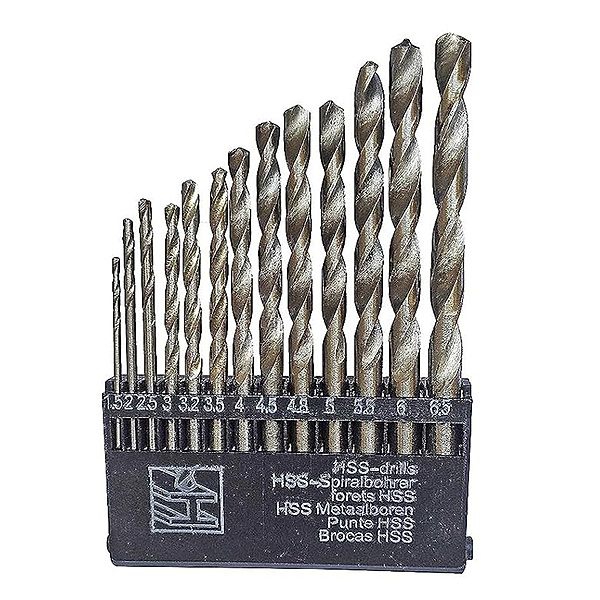 Professional HSS (Metal) 13pcs Set| Point Tip for Fast, Efficient Drilling | Wide Range of Sizes, One Compact Kit | Compact & Sturdy Case for Portability | 13 Metal Drill Bits