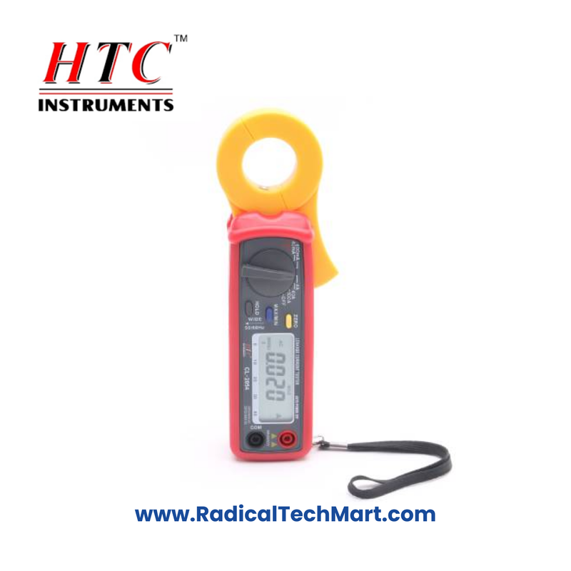 HTC CL-2054 Digital Clamp Meter with Test Leads and Carrying Case