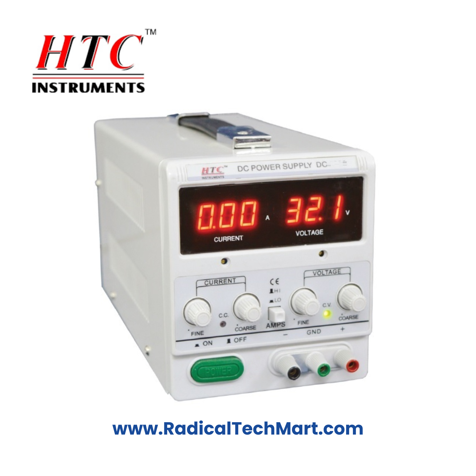 HTC DC-3003 30V 3A DC Regulated Power Supply Front View