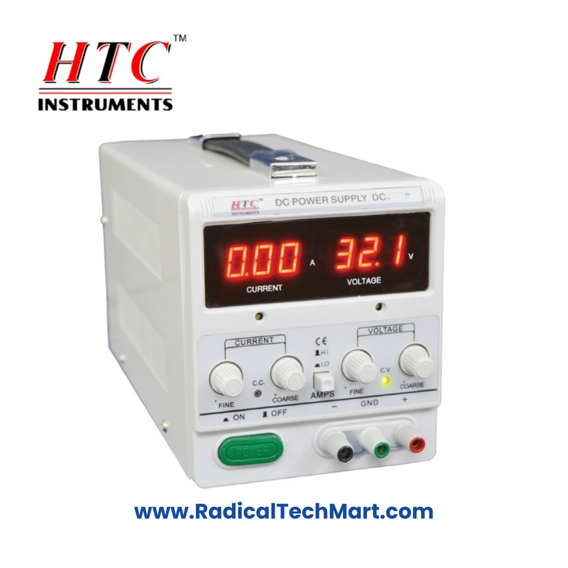 HTC Instruments DC 3005 Linear DC Power Supply Front View