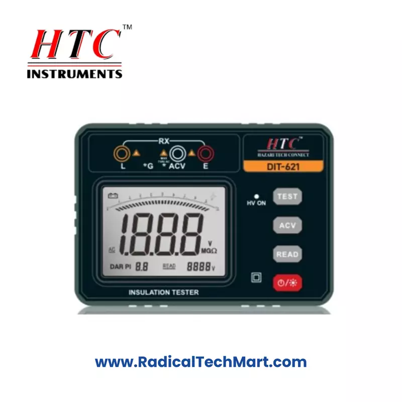 HTC DIT-621 Digital Insulation Tester with Hard Carry Case
