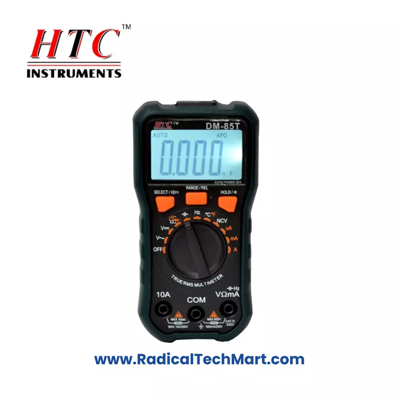 HTC DM-85T Digital Multimeter with True RMS and Temperature Testing