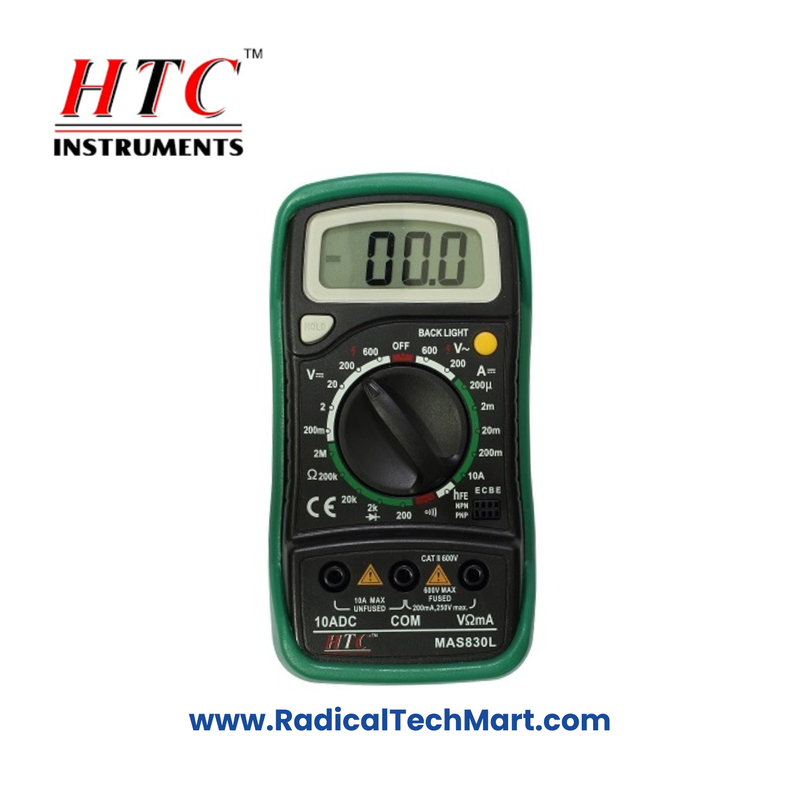 HTC DM-830L Digital Multimeter Front View
