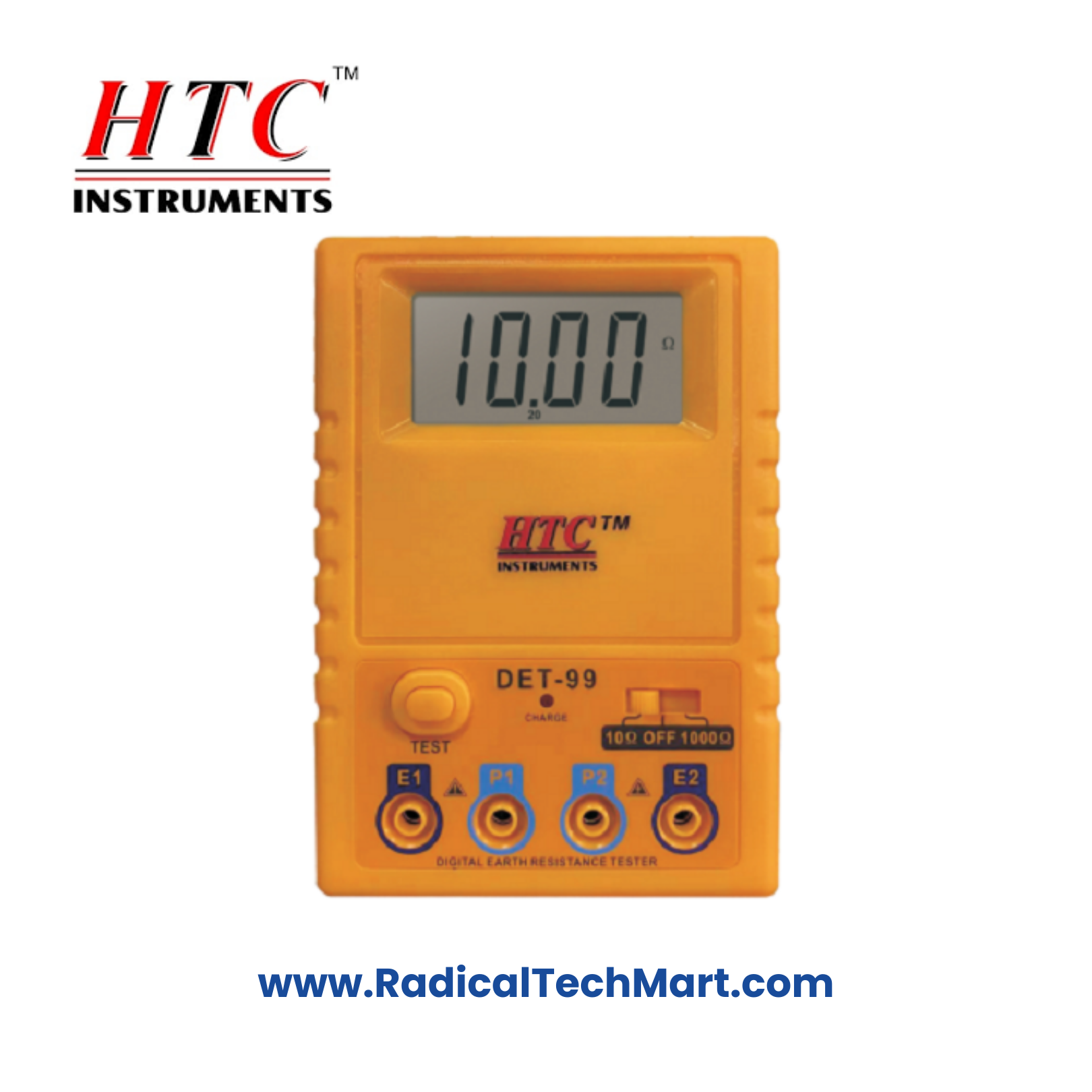 HTC DET-99 Digital Earth Tester with Carry Case and Accessories
