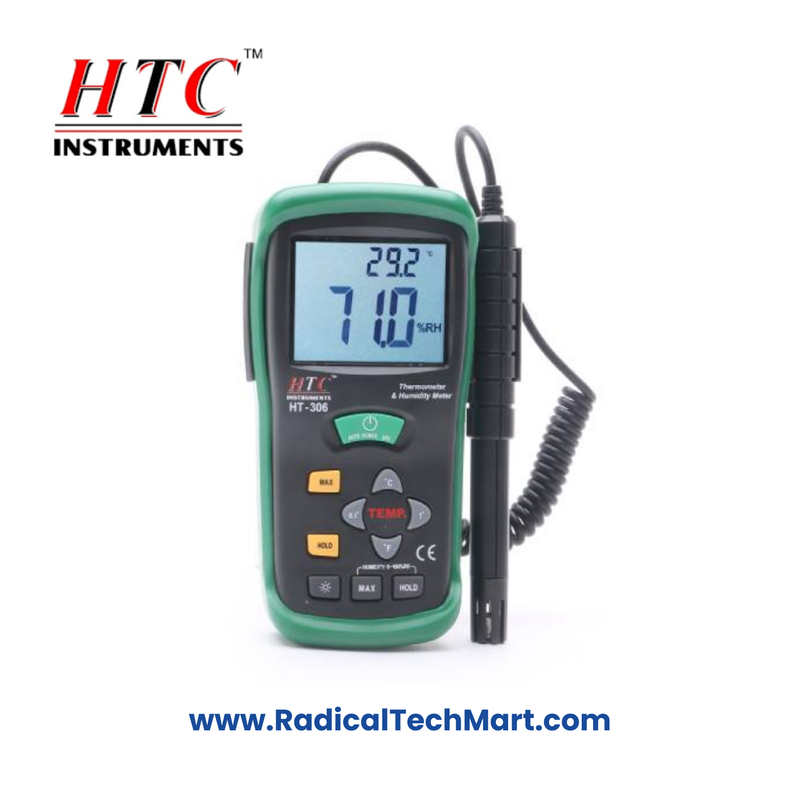 HTC HT-306 Digital Humidity and Temperature Meter with Dual Display