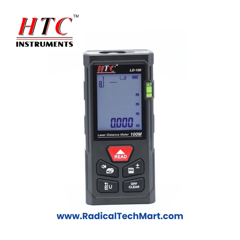 HTC Instruments LD-100 Laser Distance Meter – Compact Handheld Laser Measuring Tool