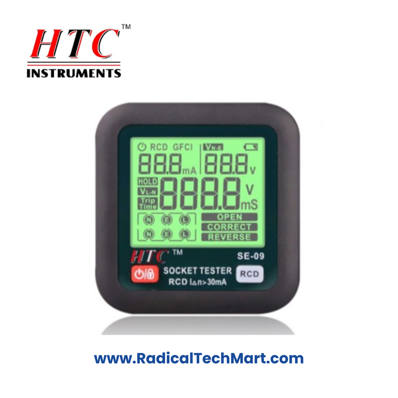 HTC SE-09 Socket Tester - Professional Electrical Inspection Tool