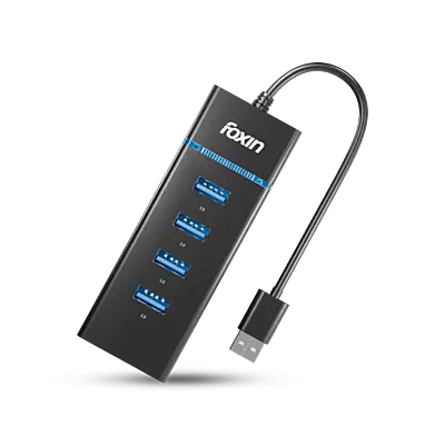 USB HUB FOXIN 4 PORT 3.0 FUH-344 (USB 3.0X4)