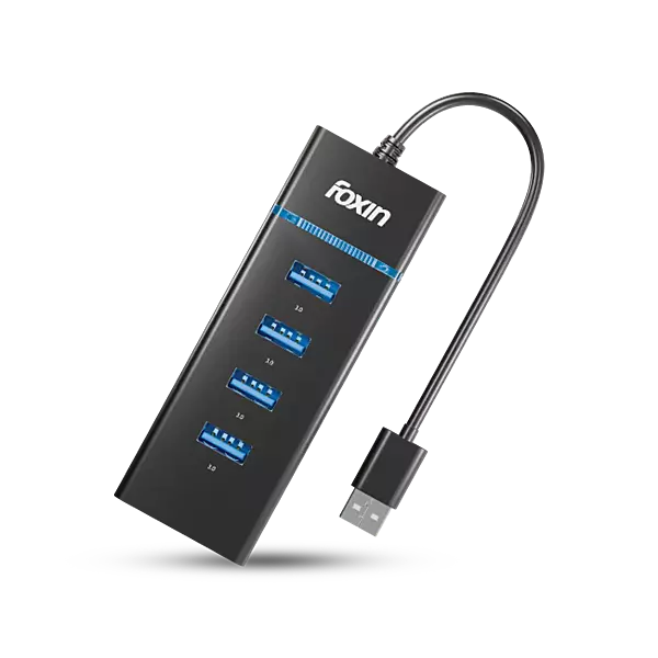 USB HUB FOXIN 4 PORT 3.0 FUH-344 (USB 3.0X4)