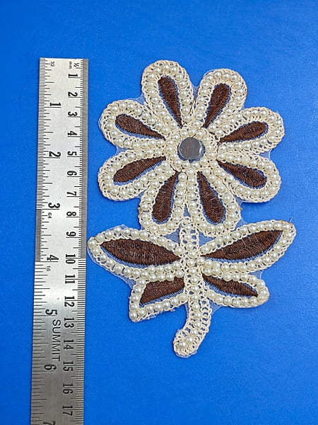 Handwork Patch Brown+Coding 003