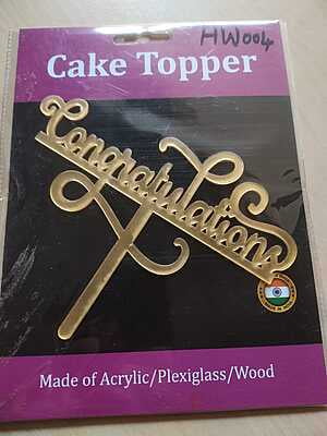 QSON Acrylic Topper Anniversary Engagement Couple M-L