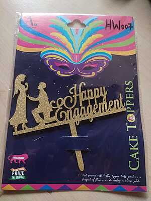 QSON Acrylic Topper Anniversary Engagement Couple M-L