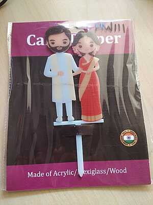 QSON Acrylic Topper Anniversary Engagement Couple S