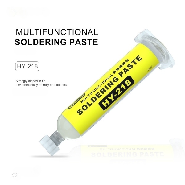 HY-218 High-Activity Multifunctional Solder Paste for Electronic Component & Battery Repair HY-218 High-Activity Multifunctional Solder Paste for Electronic Component & Battery Repair