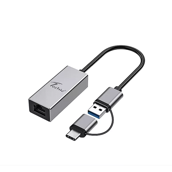 Techie USB-C/ USB-A to RJ45 Converter - COVTC2