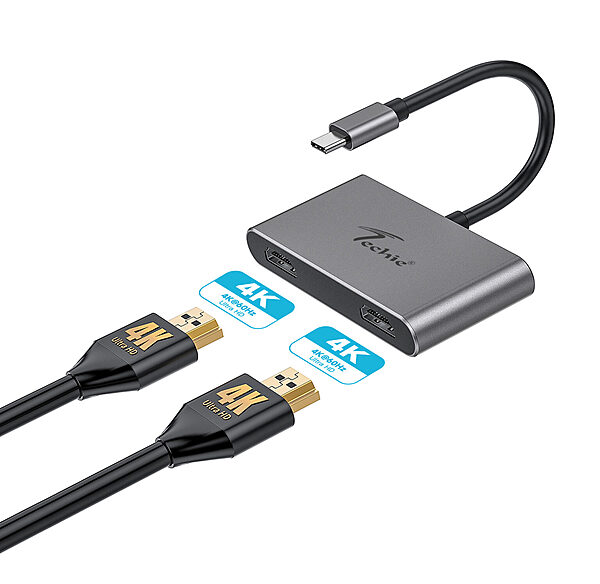 Techie Type C To Dual HDMI - COVTC8