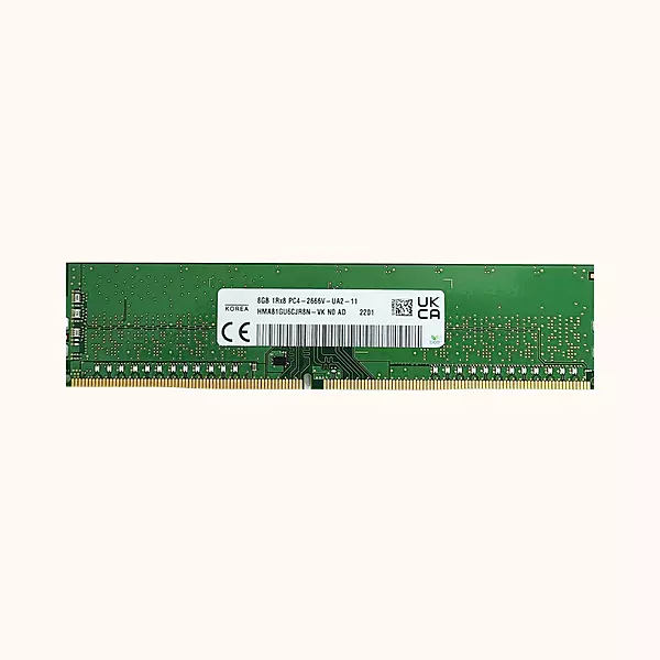 HYNIX RAM 8GB PC4 DDR4-2666MHz Desktop - HMA81GS6JJR8N-VK