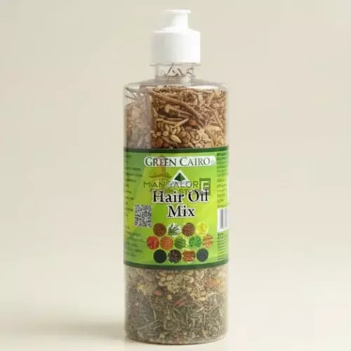 Green Cairo Hair Oil Mix (10+ Vital Herbs) – Strengthen Hair & Reduce Hair Fall – 75g
