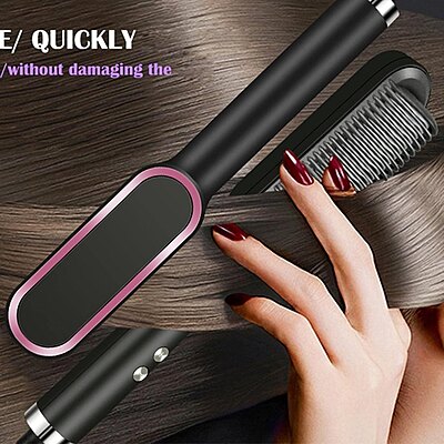Electric Hair Straightener Comb Brush For Men, Women & Girls Pack of 1 Electric Hair Straightener Comb Brush For Men, Women & Girls Pack of 1