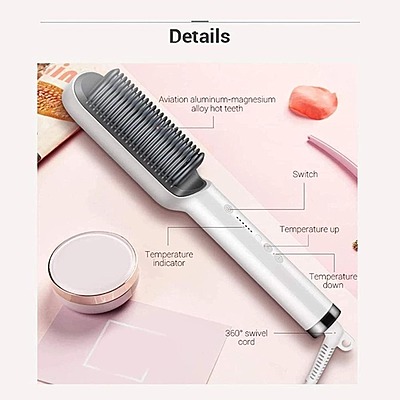 Electric Hair Straightener Comb Brush For Men, Women & Girls Pack of 1 Electric Hair Straightener Comb Brush For Men, Women & Girls Pack of 1