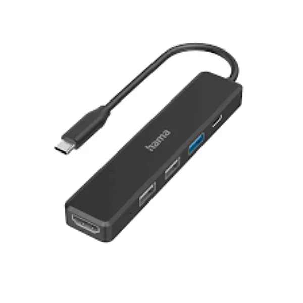 Hama USB-C Multiport Hub – 6-in-1 Adapter | USB-C Expansion | Laptop & PC Compatible