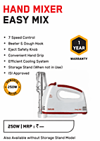 HM Inalsa E Twin Shaft Easy Mix