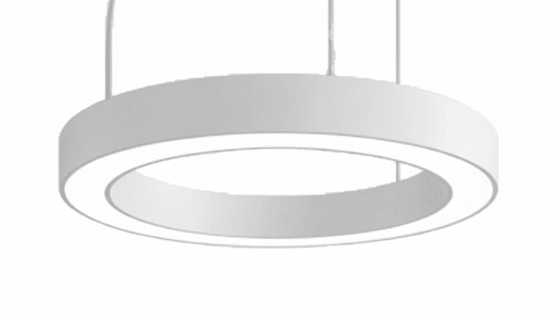 LED Hanging Light 50x70mm 3Ft Dia Circle - 45W White Body (NW)