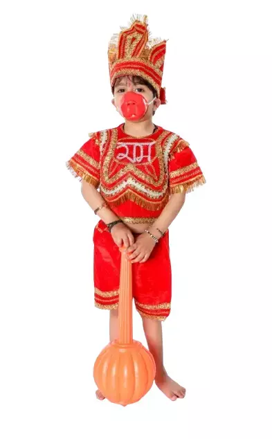 Hanuman Ji Fancy Dress Costume For Ramleela