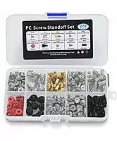 Hardware Screw Kit For PC Computer Screw, Standoffs, Screws for Hard Drive, Computer Case, Motherboard, Fan Power Graphics
