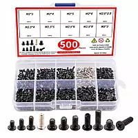Laptop & Mobile Repairing Screw Kit – M2/M2.5/M3 Philips Round Head Screws for HP, Lenovo, Samsung, Dell Rust-Proof, Durable with Organizer Box