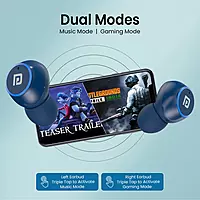 Portronics Twins S13 – TWS Earbuds, Deep Bass, Blue. Experience immersive sound with powerful bass, sleek design, and seamless connectivity. Perfect for music lovers on the go!