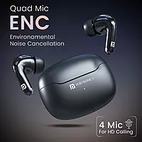 POR 1174 Harmonics Twins 33 TWS Earbuds – Bluetooth 5.3| Touch Control | Voice Assistant | Black