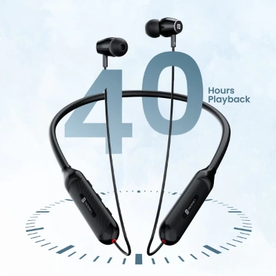 Portronics Harmonics Z7 Bluetooth Wireless in Ear Earphones with Upto 40 Hours Playback, Type C Fast Charging (Black) Portronics Harmonics Z7 Bluetooth Wireless in Ear Earphones with Upto 40 Hours Playback, Type C Fast Charging (Black)