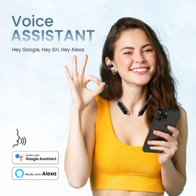 Portronics Harmonics Z7 Bluetooth Wireless in Ear Earphones with Upto 40 Hours Playback, Type C Fast Charging (Black) Portronics Harmonics Z7 Bluetooth Wireless in Ear Earphones with Upto 40 Hours Playback, Type C Fast Charging (Black)