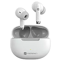 POR 2899 Harmonics Twins 32 TWS Earbuds – Bluetooth 5.4  In-Ear Design  Bass  30H Playtime  White