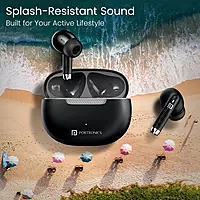 POR 2898 Harmonics Twins 32 TWS Earbuds – Bluetooth 5.4 In-Ear Design Bass 30H Playtime Black