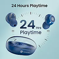 Portronics POR 2226 Harmonics Twins S13 TWS Earbuds – Bluetooth 5.3 | In-Ear | 24hrs Playtime | Blue