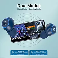 Portronics POR 2226 Harmonics Twins S13 TWS Earbuds – Bluetooth 5.3 | In-Ear | 24hrs Playtime | Blue