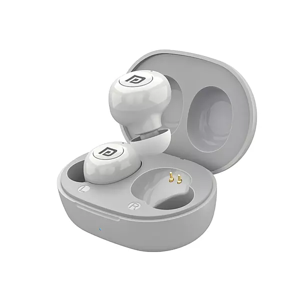 POR 1651 Harmonics Twins S3 TWS Earbuds – Bluetooth 5.2  In-Ear  Bass  20H Playtime  White