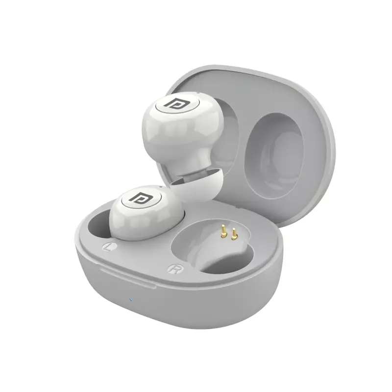 POR 1651 Harmonics Twins S3 TWS Earbuds – Bluetooth 5.2  In-Ear  Bass  20H Playtime  White