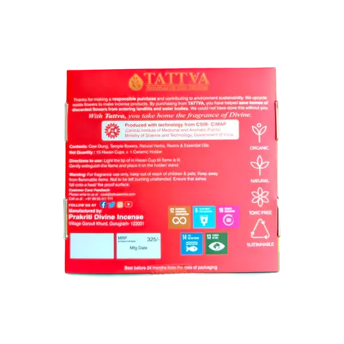 Tattva COW DUNG Havan Cups BIG