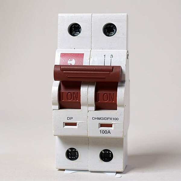 Havells 100A DP Switch Disconnector Euro 2 – White (Refurbished)