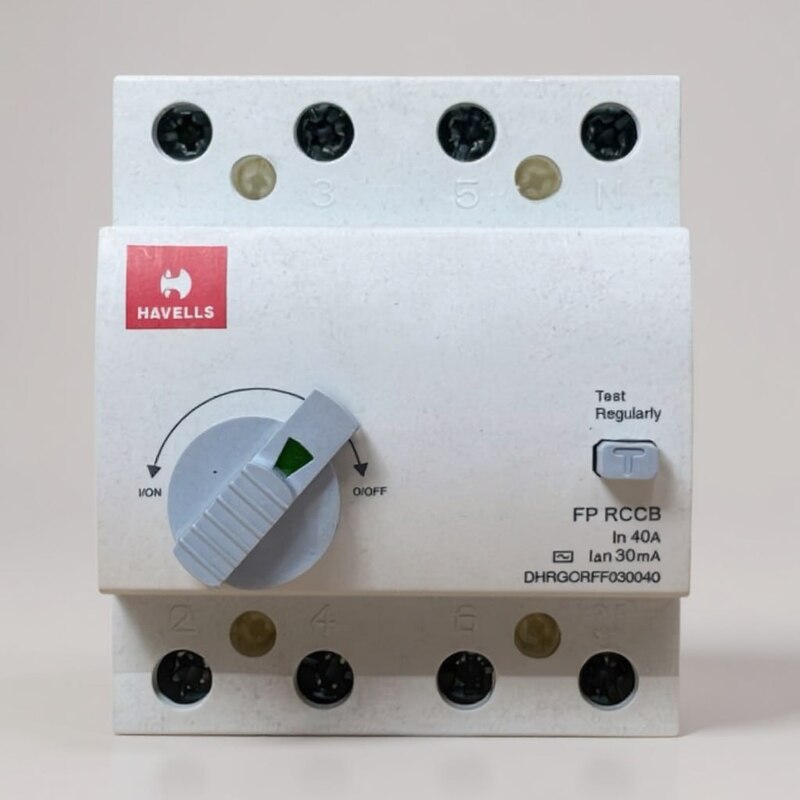 Havells 40A/30mA 3-Phase 4-Pole RCCB (Refurbished)